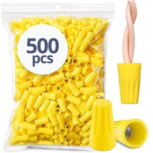 Wire Nuts Assortment Kit - 500 Pcs Yellow Electrical Wire Nut