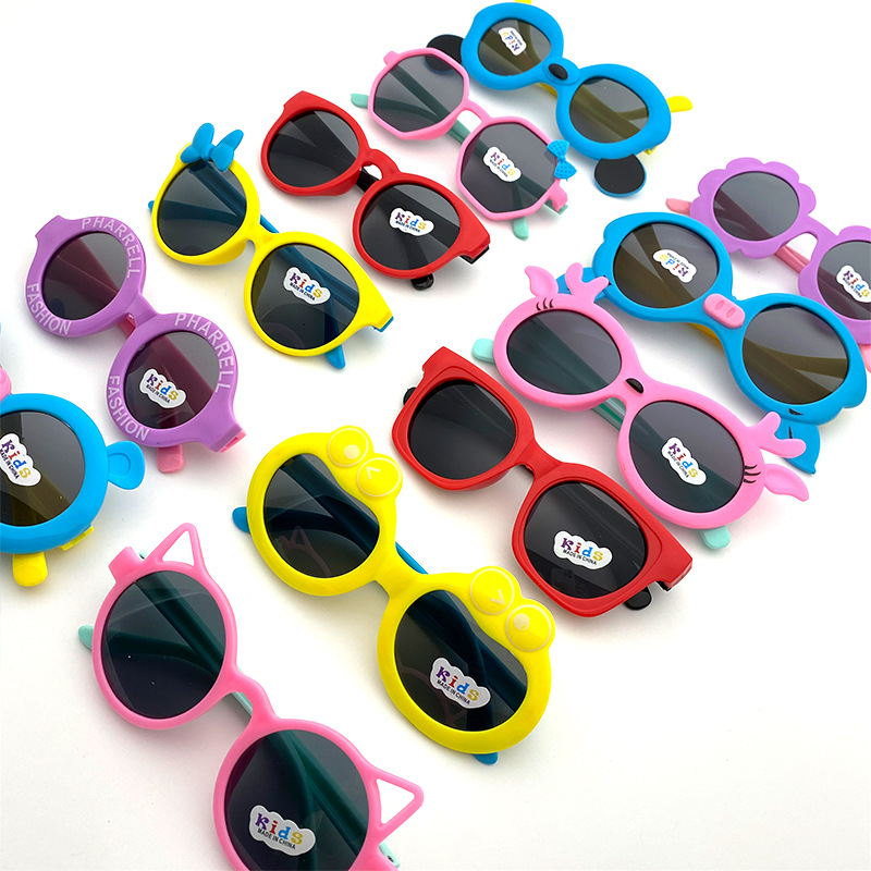 New Kids Sunglasses Cute Boys and Girls Cartoon Children's Sunglasses Baby Toy Sun Glasses Children's Mirror