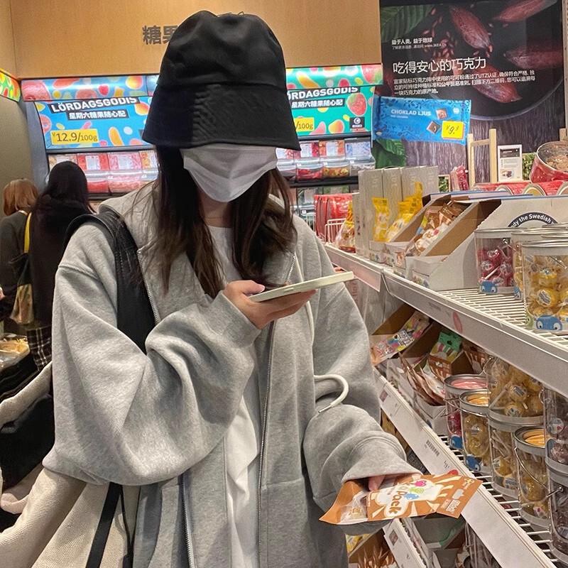 山东即墨卫衣秋装女款2025新款初秋穿搭运动套装连帽开衫显瘦外套|undefined