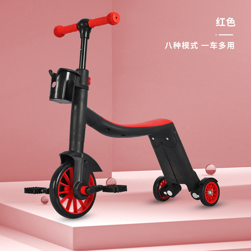 3 - en - 1 scooter para bebés, patinaje, triciclo para niños, carro de equilibrio, carro