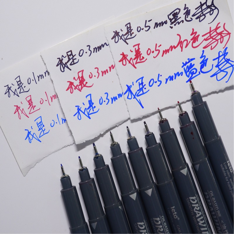 Oil-Based Needle-Tip Pen for Jade Carving, Ultra-Fine Line Drawing Pen, Waterproof, Super Fine Tip, Non-Fading Marking Pen