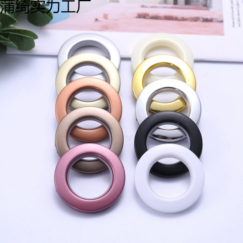 Foreign trade direct supply creative perforated curtain buckle flat roman ring multi-color accessories roman ring