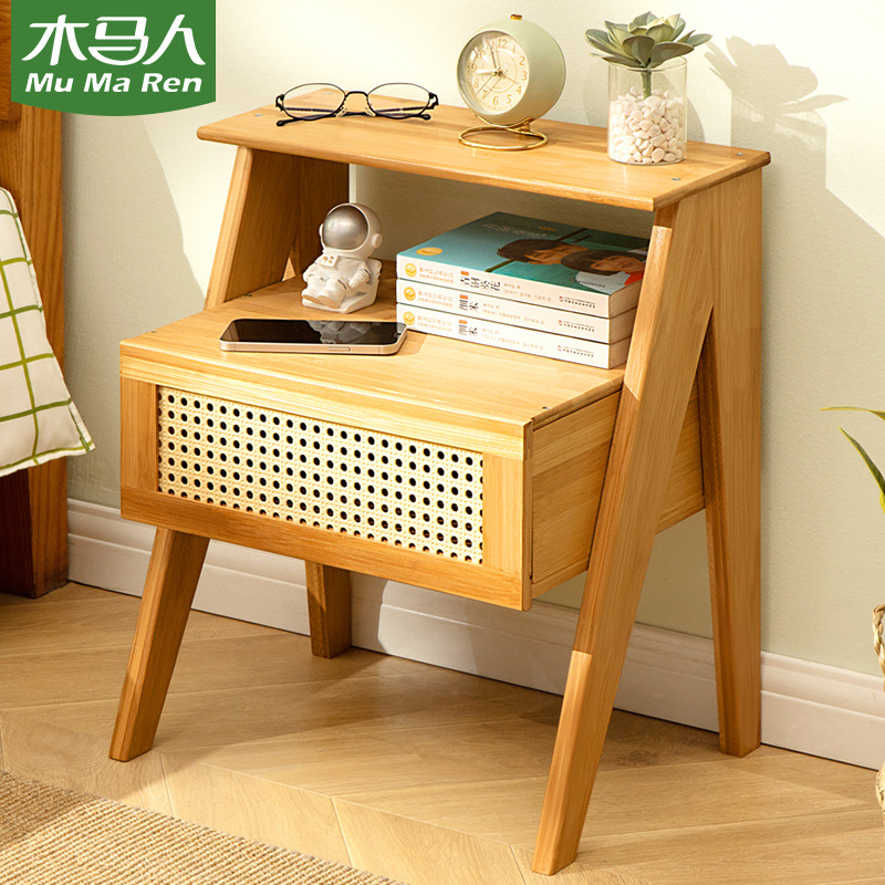 Mesa de cabecera doméstica nuevo simple pequeño gabinete de cabecera doméstico dormitorio gabinete de cabecera multifuncional borde estricto selección