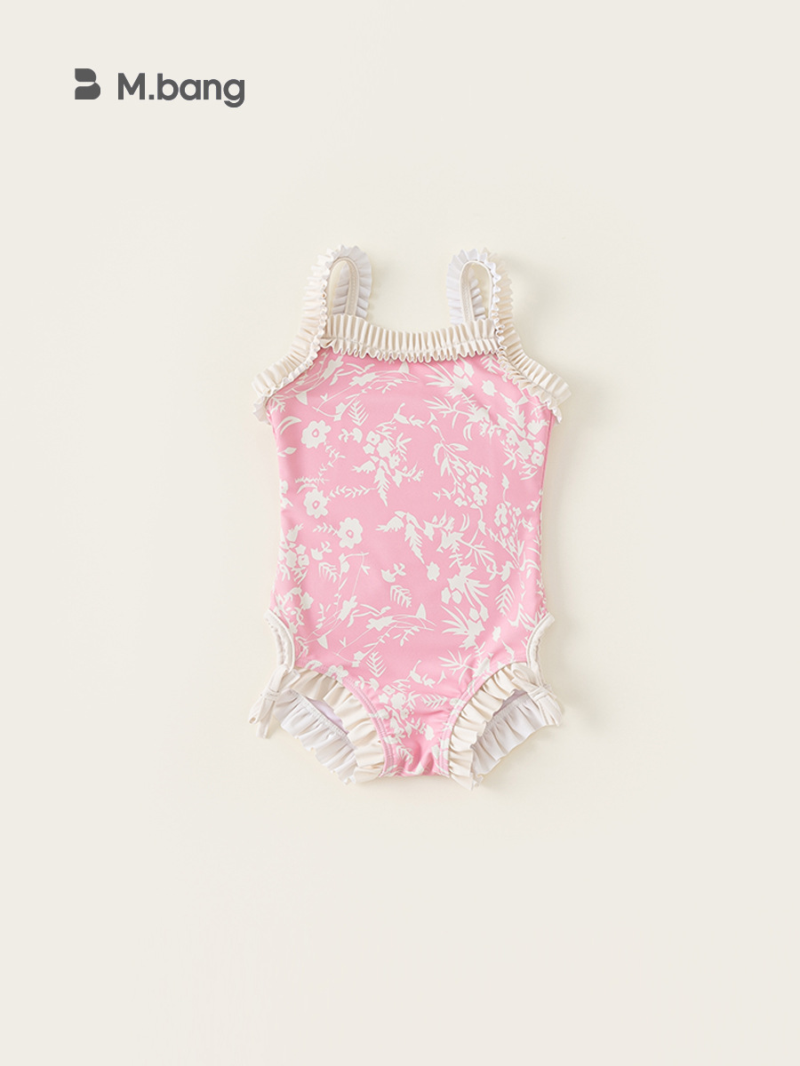 Youbao ropa para niños bebé mono verano floral lazo cordón honda traje de baño traje de baño coreano XY41554