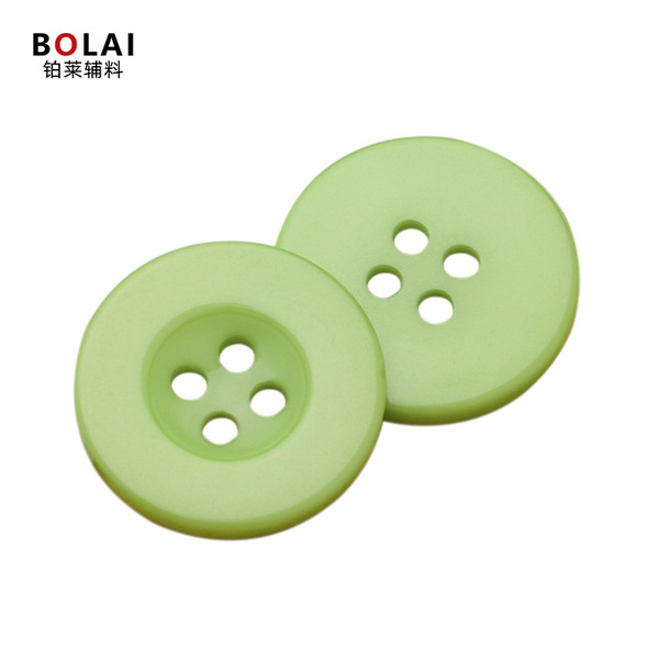 Round wide-brimmed resin buttons for children's shirts and clothing