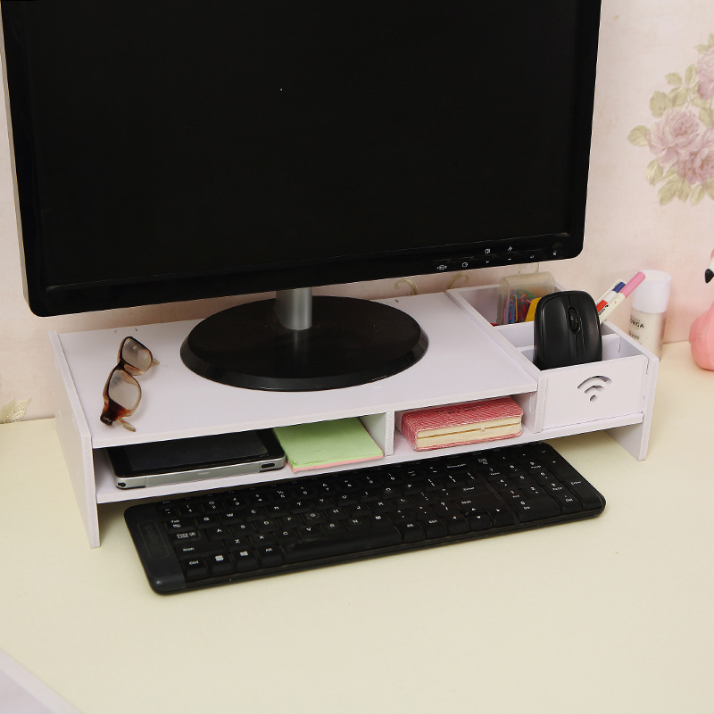 Monitor de la computadora escritorio pantalla plataforma PLATAFORMA ELEVADA soporte escritorio Oficina almacenamiento rack