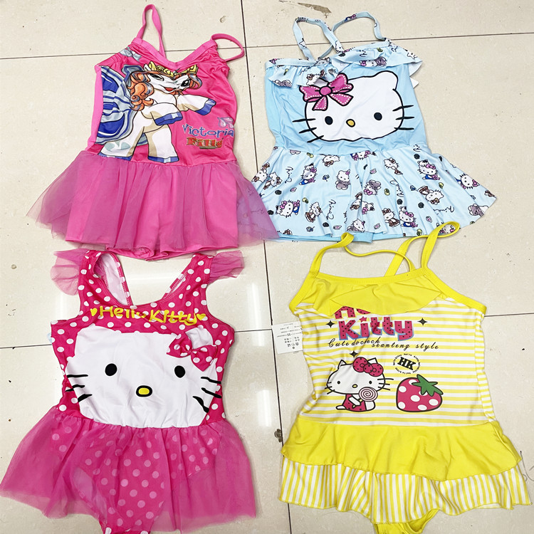Pedidos extranjeros cola bienes oferta especial procesamiento niñas traje de baño para niños Comercio exterior Procesamiento de bienes