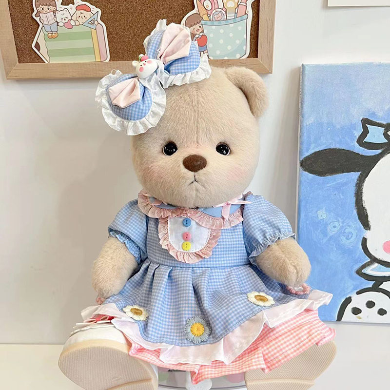 仅售衣服】中号莉娜关节熊毛绒公仔玩偶着替30cm泰迪熊连体服|undefined