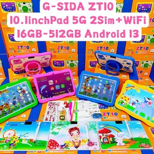 Cross-Border Tablet Pc/G-Sida/Zt10/ 10.1inch Kidsren's Tablet Call Sim+Wifi