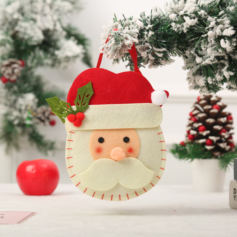 Christmas Cute Santa Claus Snowman Elk Nonwoven Party Hanging Ornaments 1 Piece display picture 3