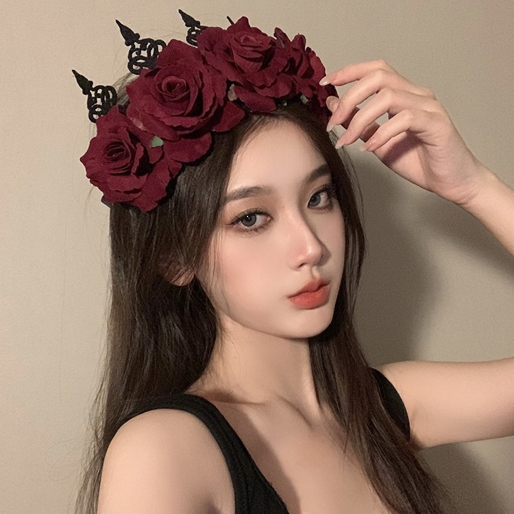 Günah ve Aşk Birlikte Şarkı Söyle Cadılar Bayramı Prenses Taç Saç Kral Kraliçe Başlık Aksesuarları_voghion.com