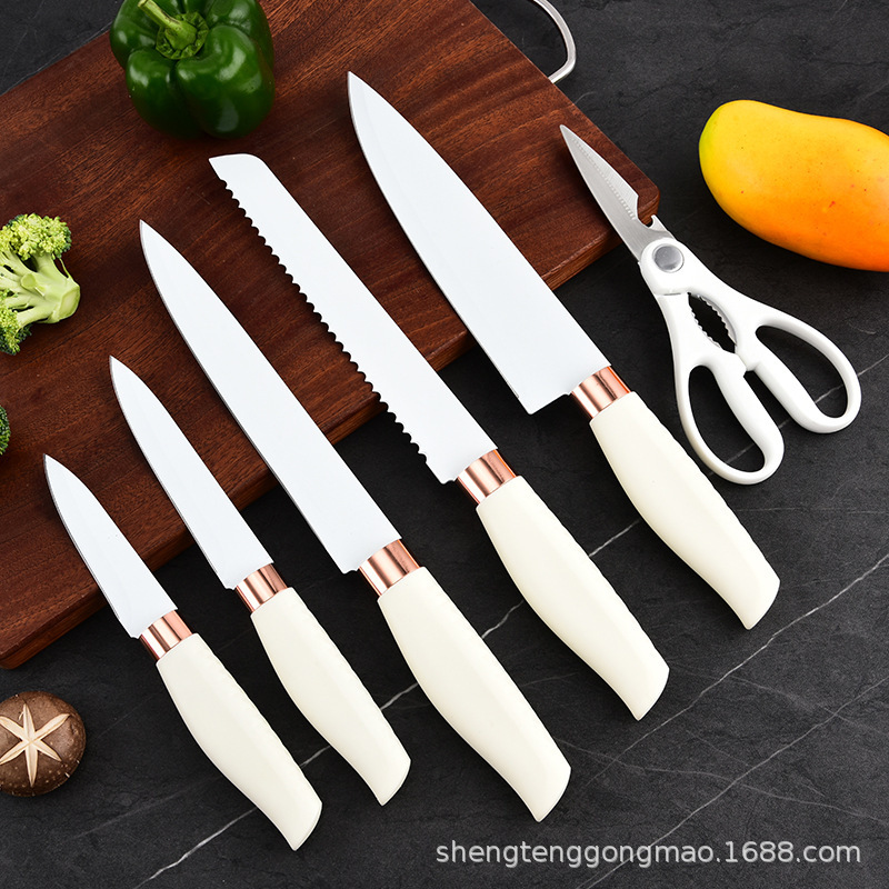 Juego de cuchillos de cocina Cuchillo de cocina Cuchillo de chef Cuchillo de pan Cuchillo de fruta