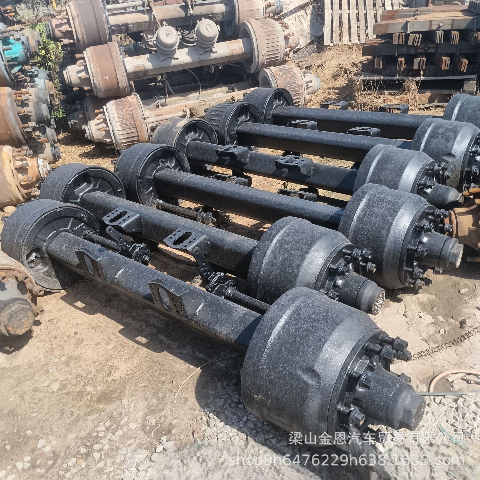 Export American, German, and Chinese Style Trailer Rear Axle Assemblies for 13-16 Ton Semi-Trailers, Truck Rear Axle Assemblies