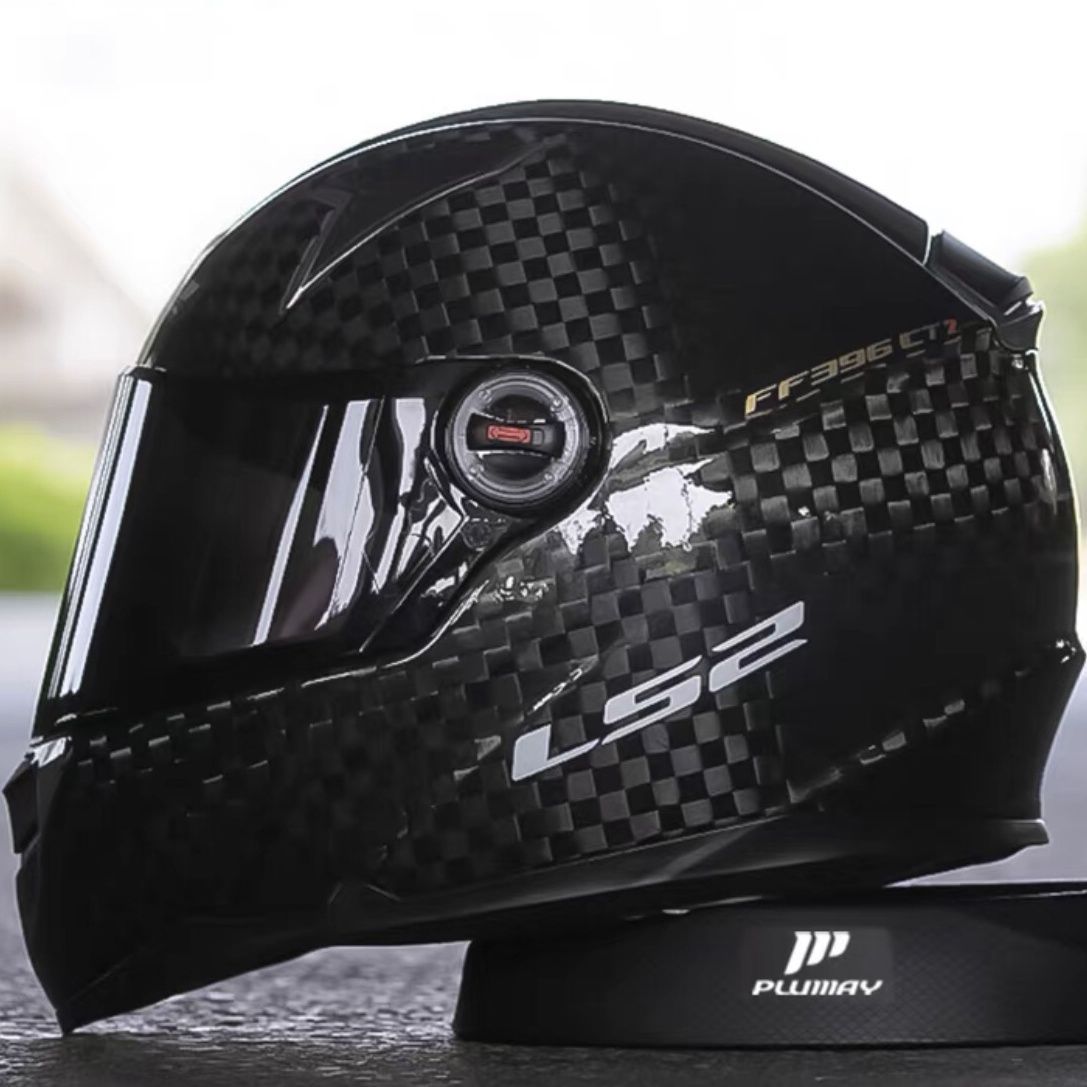 LS2 Motorcycle Helmet Super Clear Carbon Fiber Full Helmet FF396