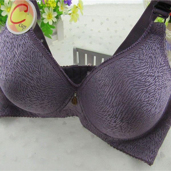 Authentic Yingchang 345 Large Cup Breathable Thin Bra Without Steel Rings Soft Comfortable Underwear Rear Three-breasted Buckle