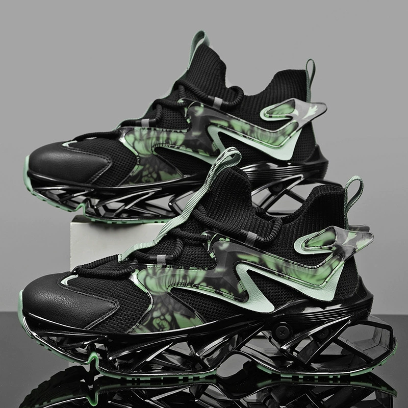 Мужская мужская обувь летающая вязка рисование капающая досуг дикий модный папа обувь бега shoes кроссовки ножи