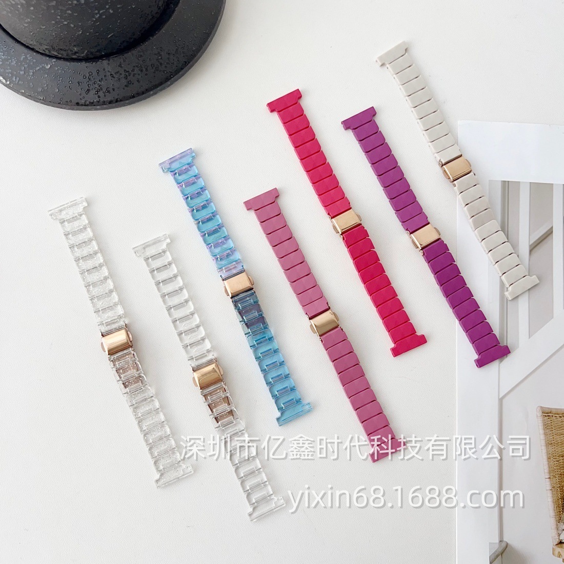 闪耀多巴胺表带适用苹果S11三星Watch 8 Ultra小米10华为Fit4腕带