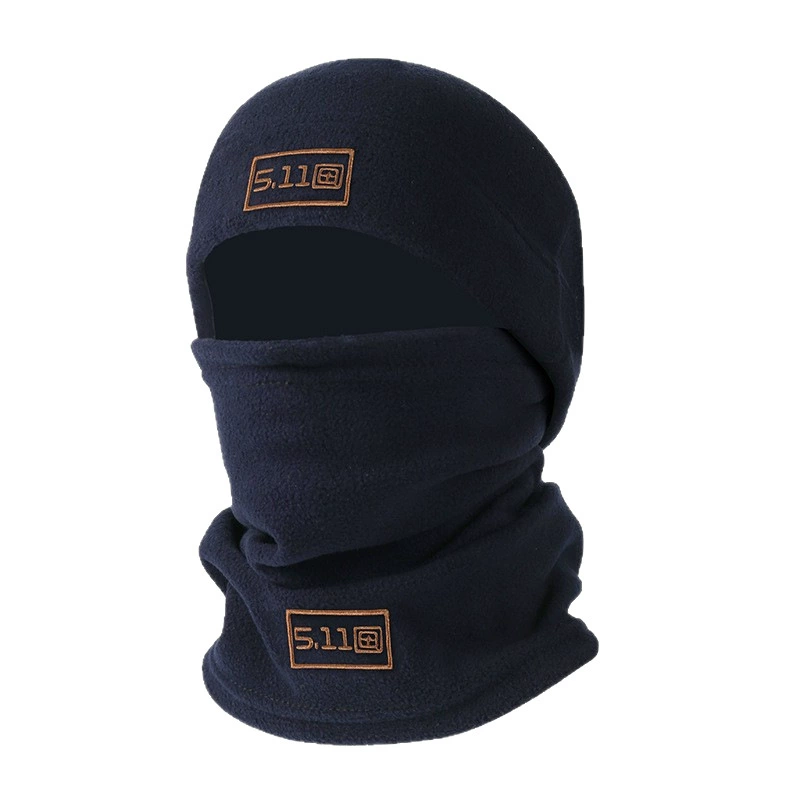 Sports neck warmer set, travel velvet-lined polar fleece, windproof demi-season, neck protection