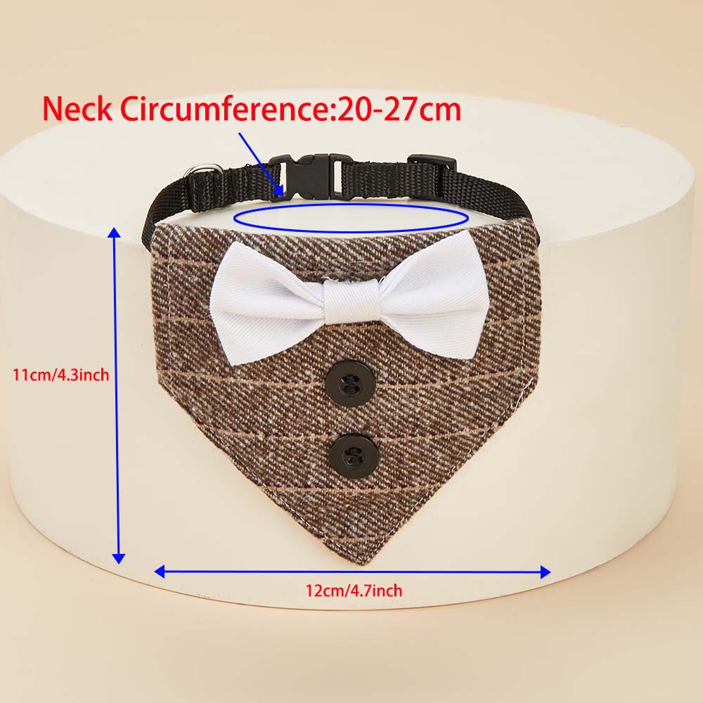 TANPOPO transfronterizo para gatos guapo corbata toalla triangular collar trajes de moda toalla triangular para mascotas