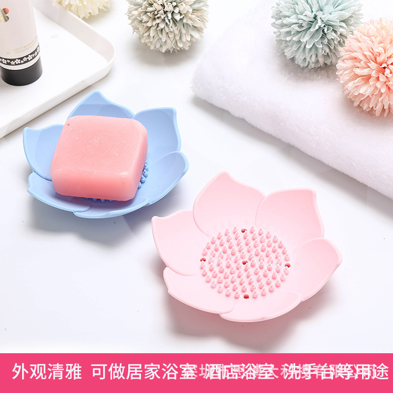 创意肥皂托卫生间浴室免打孔肥皂架硅胶香皂盒沥水硅胶肥皂盒