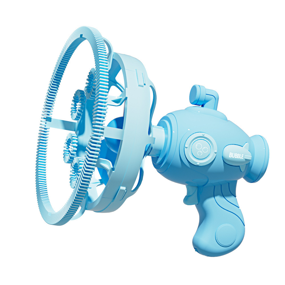 Pistola de burbuja submarina infantil burbuja de lujo burbuja de un botón para iniciar máquina de burbuja eléctrica dibujos animados juguetes para niños