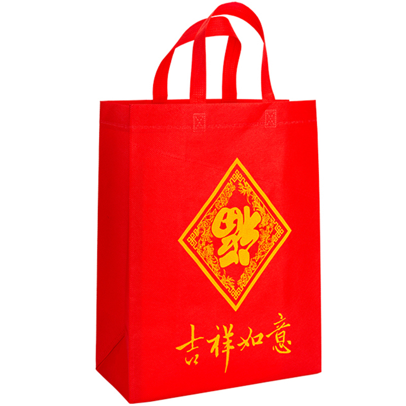 Bolsa de licor no tejido hecha a medida botella única Fu Zi bolsas de cigarrillos personalizadas rojas bolsas de regalo de té lote