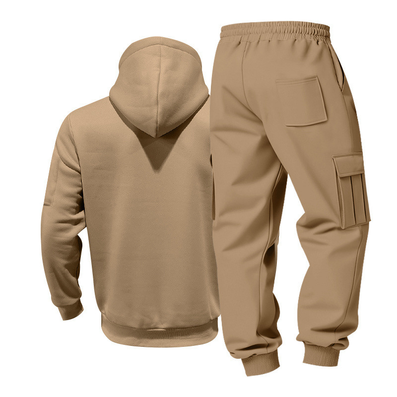 Men's Clothing Men's Heavyweight Fleece Lined Casual Sportswear Workwear Trendy Loose Suit Winter For Formal & Casual_viptrois.com