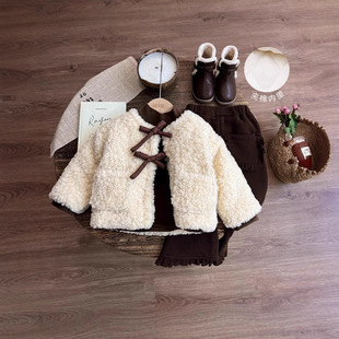 Girls' coat for autumn and winter new Korean version of Mao Mao xiangfeng thickened coat tide small and medium-sized children a generation of hair