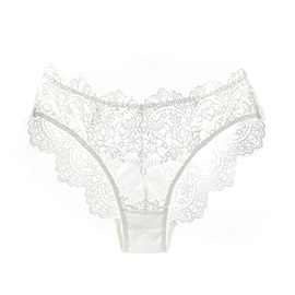 大码内裤女蕾丝女士性感无痕透视三角裤比纯棉软透气纯欲风纯棉裆
