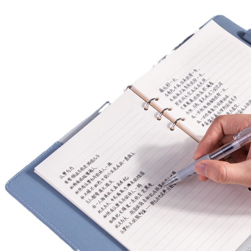 Deli S128 empuje pluma Zhenshun slip Oficina Bullet Signature Pen estudiante simple examen cepillo pluma 12 unidades image 6