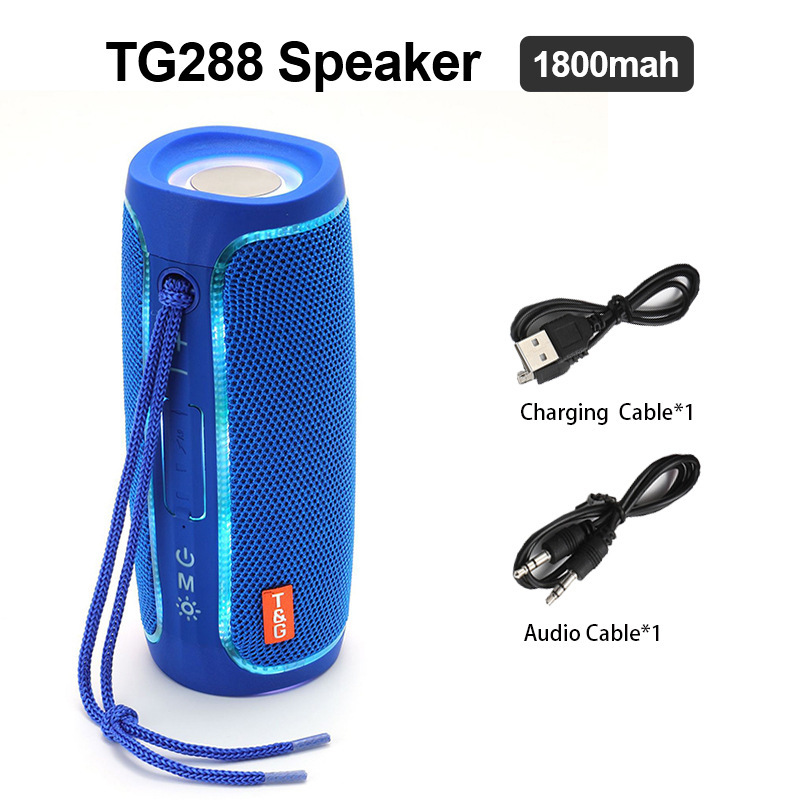 TG288 Portable Bluetooth Speaker Outdoor RGB Lighting Waterproof Dustproof Audio Radio Ambient Light