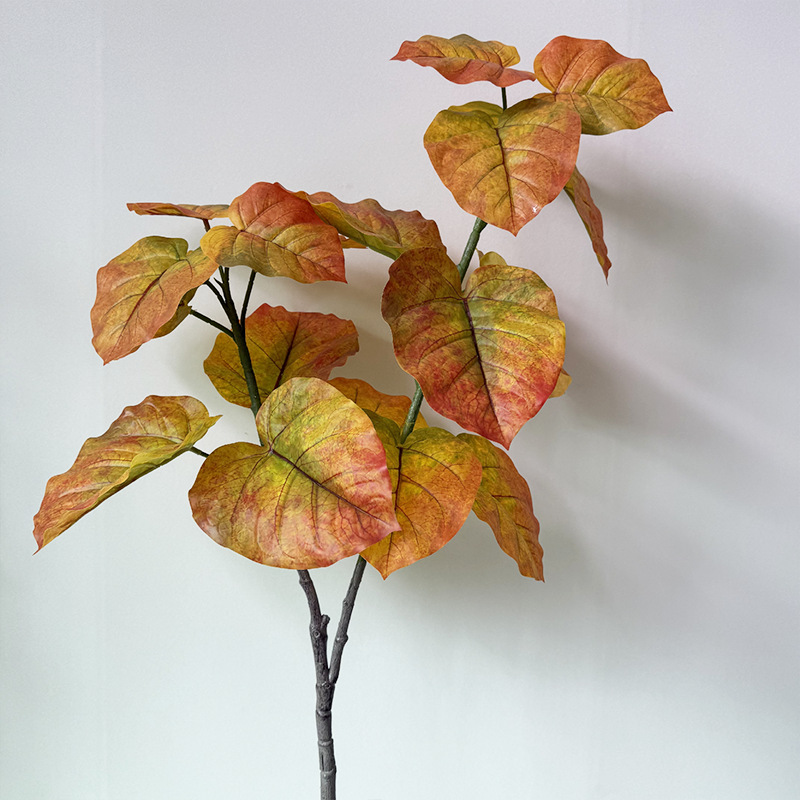 Nuevos productos transfronterizos de imitación de plantas verdes en el hogar, adornos individuales de la sala de estar, paisajismo, flores y hojas verdes, decoración de plantas falsas