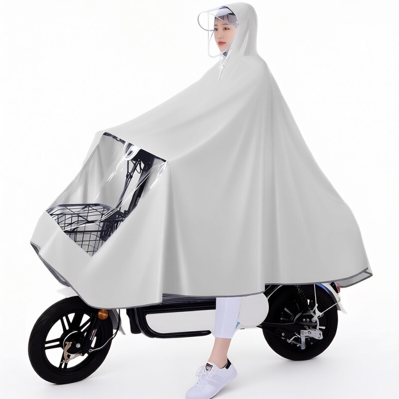 Electric Scooter Raincoat, Thickened Single-Person Full-Body Rain Poncho for Heavy Rain, Suitable for Men and Women, Motorcycle Rainwear Electric Scooter Raincoat, Thickened Single-Person Full-Body Rain Poncho for Heavy Rain, Suitable for Men and Women, Motorcycle Rainwear
