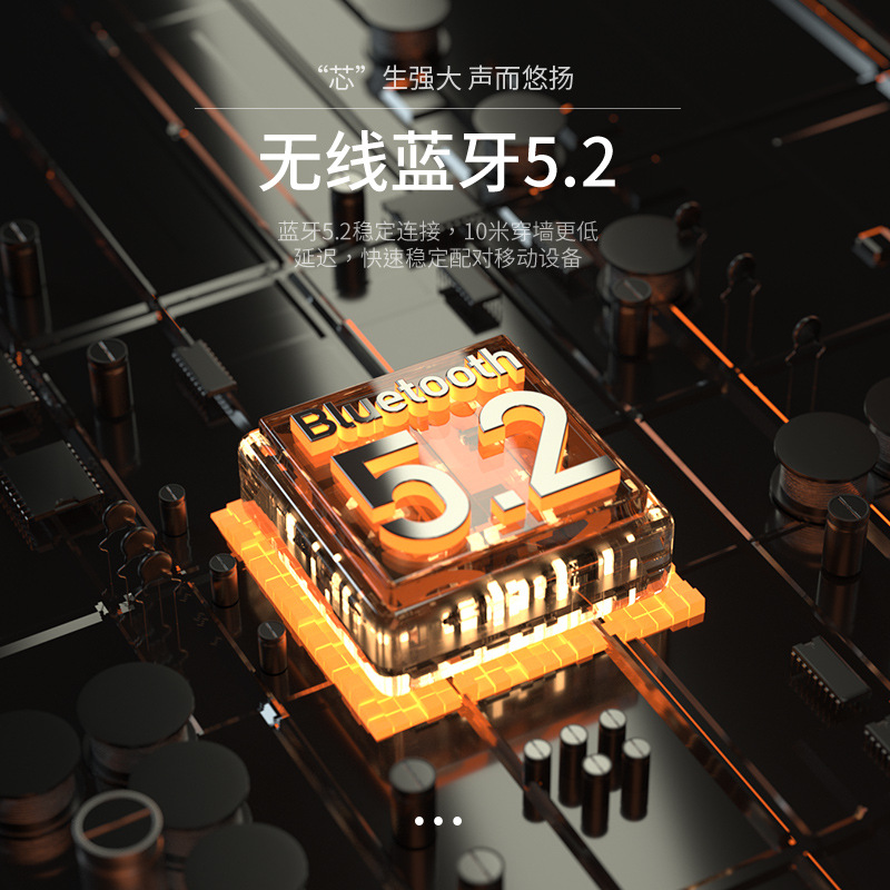 LULE蓝牙耳机5.2无线ANC主动降噪防水头戴式运动游戏电竞耳麦代发