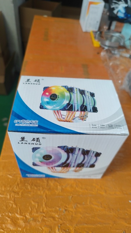 クロスボーダー寒霜600タワーcpuヒートシンク発光6銅管マルチプラットフォーム静音コンピュータ互換cpuファン|undefined