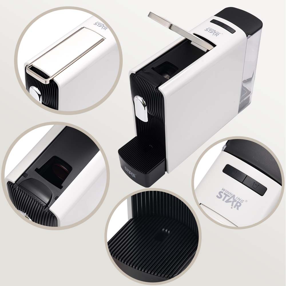 Winning Star Cross-border doméstico 1200W máquina de café de cápsulas de sistema único italiano coffee machine