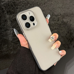 アップル16promax超薄型フロスト携帯ケースシンプル高級iPhone15全包保護カバー14