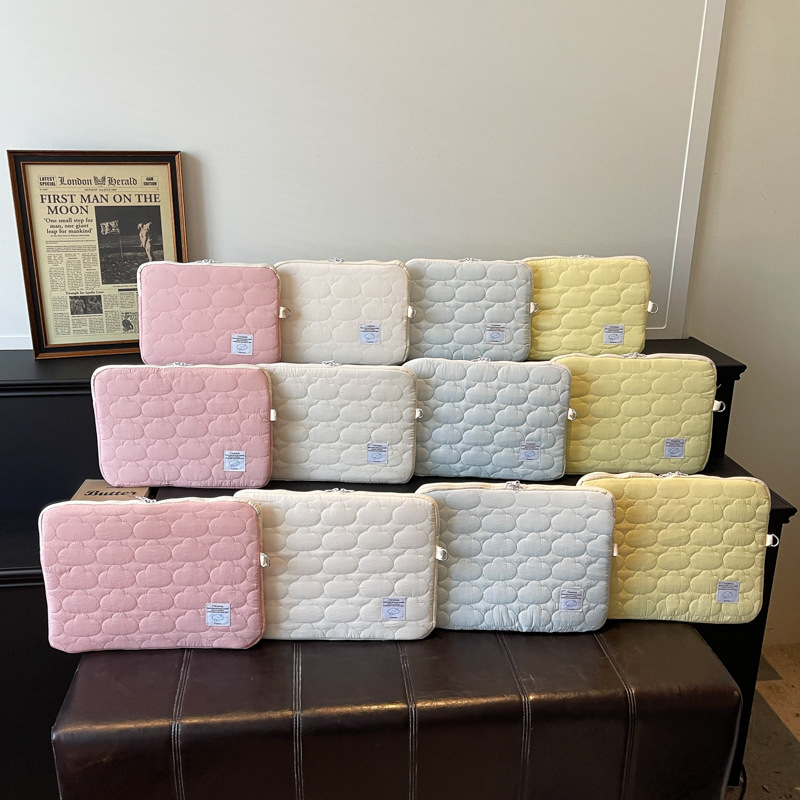 Solid Color Ins Korean Tablet Computer Sleeve Bag iPad 11 Inch 13.3/14/15.6/16 Notebook Storage Bag
