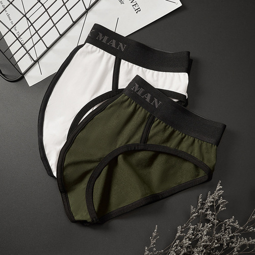 GTOPX MAN pull tube contrasting lines U convex large bag cotton single layer briefs GT241