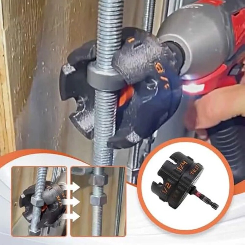 用于 3/8, 1/4, 1/2"螺母拆卸工具快速拆卸螺母钻头套筒扳手工具|undefined