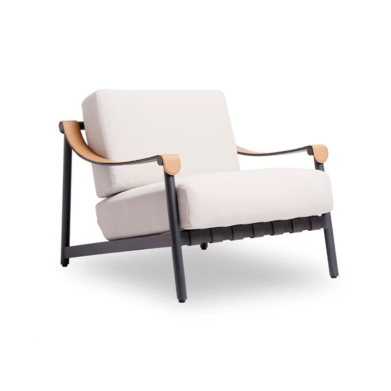 Sofá de caña al aire libre patio terraza balcón al aire libre silla de trenzado combinación villa alojamiento jardín muebles de ocio