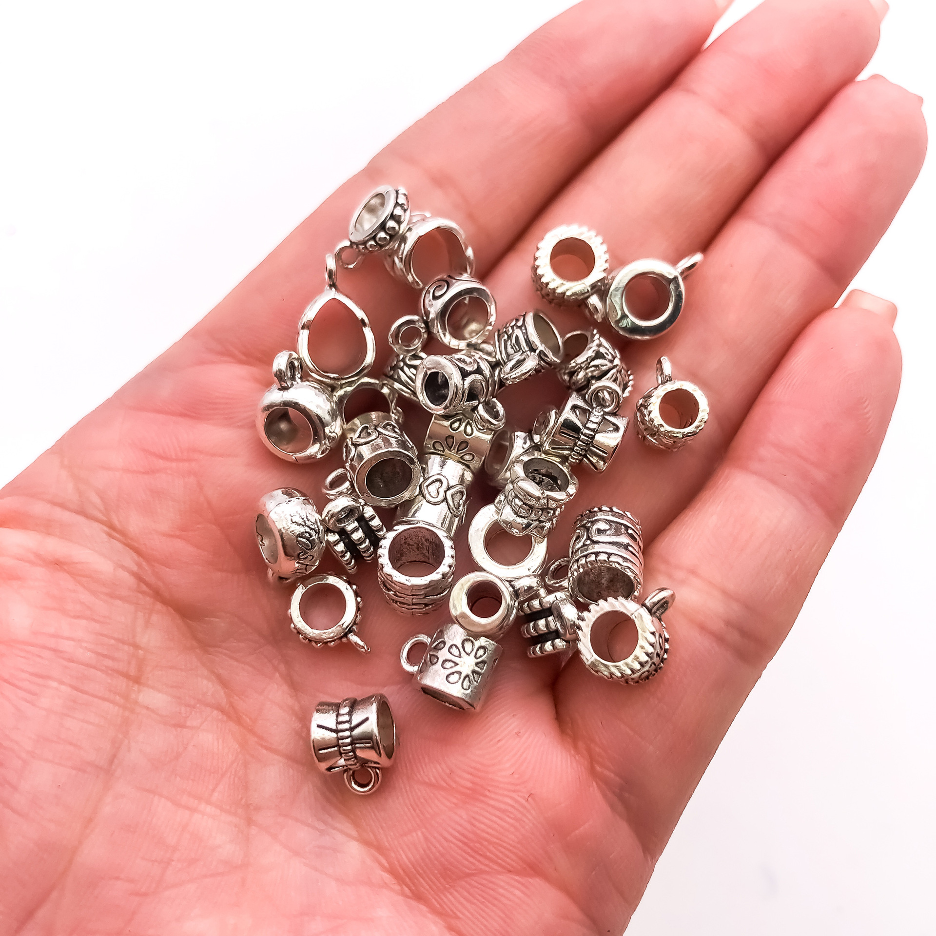 Plata tibetana plata antigua 1 pulsera collar conexión hebilla de plata tibetana tee accesorios DIY aleación accesorios de la joyería 6x9