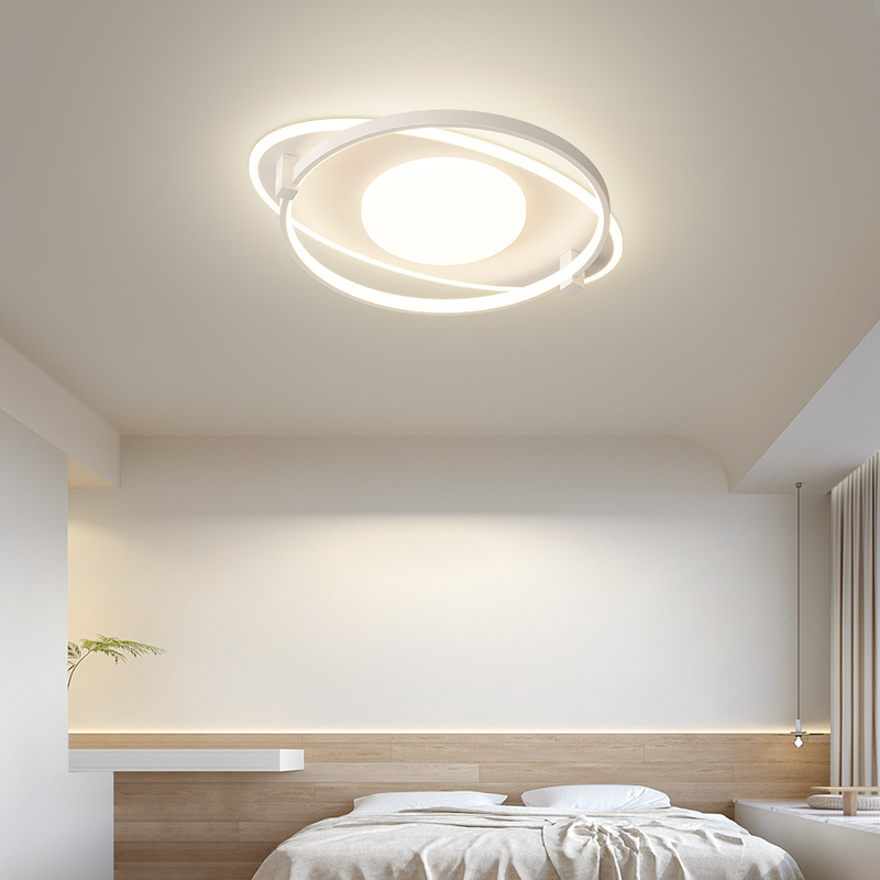 [Selección estricta] lámpara de techo led simple sala de estar larga sala cuadrada creativa dormitorio lámpara de habitación paquete de toda la casa