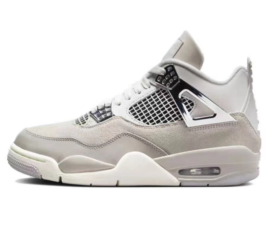 AJ4 negro negro negro rojo pequeño blanco cemento negro gato airbag zapatos de baloncesto Joe4 antideslizante zapatos de hombre y mujer zapatos deportivos transfronterizos image 7