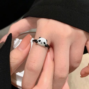 Cute metal small design diamond ring
