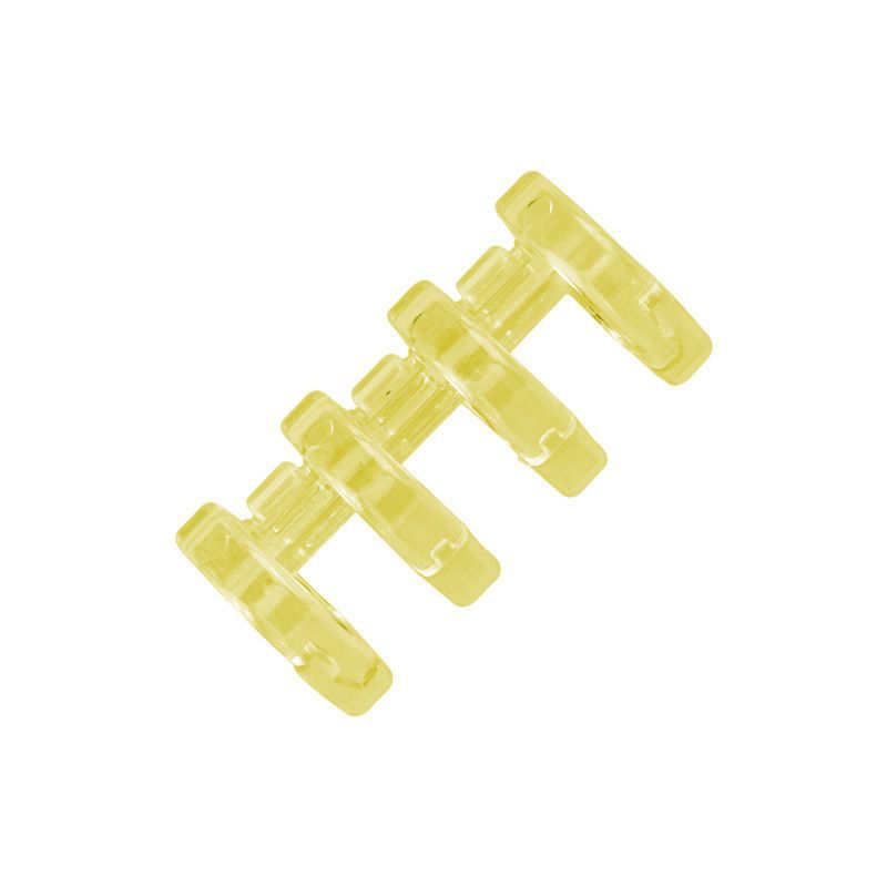 4 agujeros de anillo de hoja transparente anillo de libro DIY bobina anillo de agujeros de agujeros de anillo de libro de mano hebilla de plástico carpeta de archivos de almacenamiento