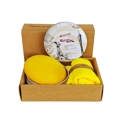Car wax, solid wax, coating wax, water-repellent wax, polishing wax, stain-removing wax, UV protection wax, acid rain protection wax, Brazilian palm wax, car polish (Car wax) - 168g-high-end-palm-wax