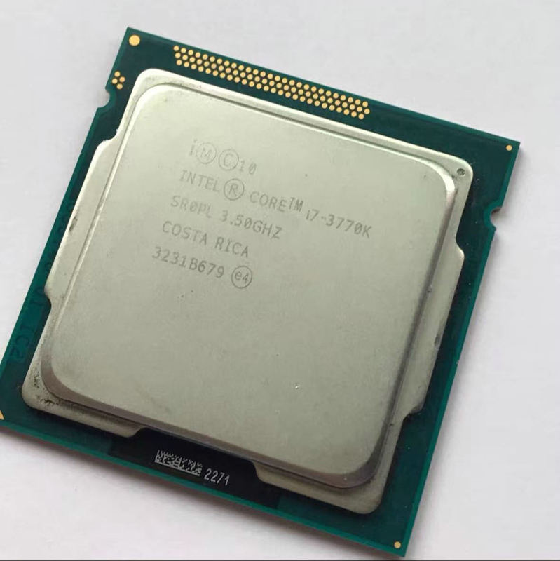 Intel i7-3770K disassembled CPU, 3.5GHz, LGA1155 interface Intel i7-3770K disassembled CPU, 3.5GHz, LGA1155 interface