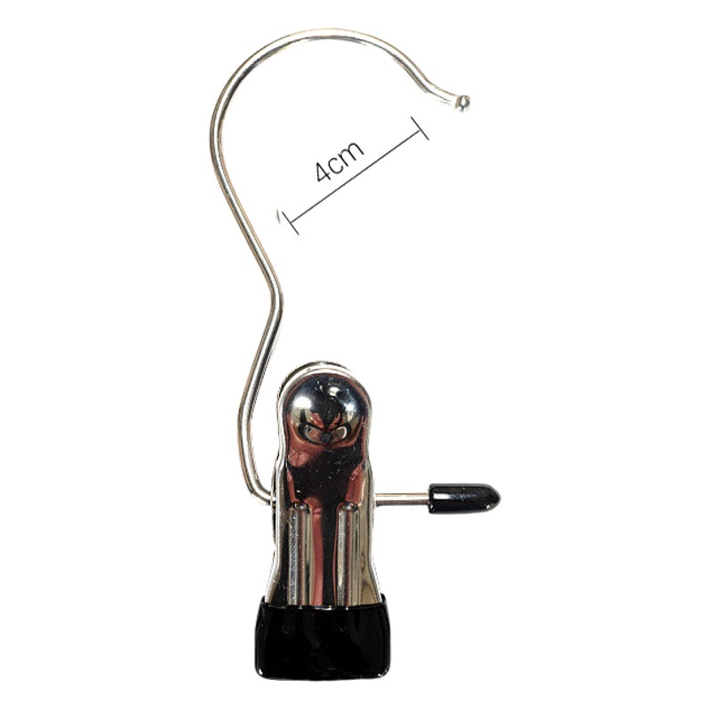 Gancho de tres palabras clip de gancho cromado clip de almacenamiento multifuncional sin costuras con clip de secado de gancho clip de pantalones a prueba de viento precio de fábrica