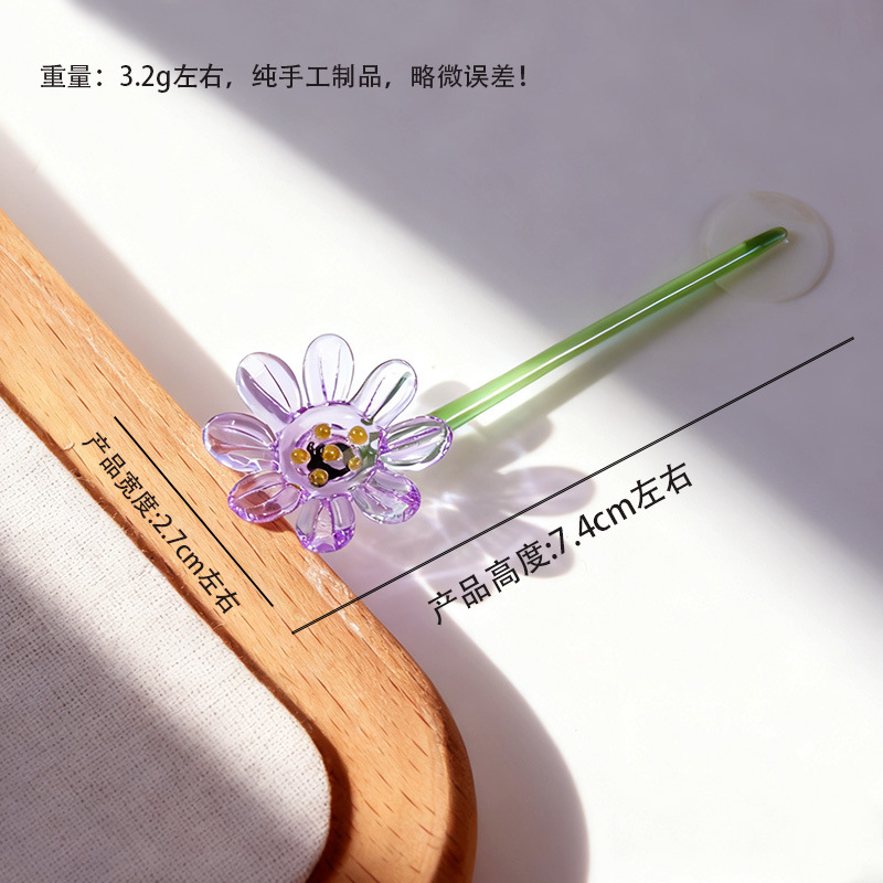 Zibo vidrio artesanía ornamentos maceta de vidrio verde flores regalos de diciembre decoración de oficina image 27